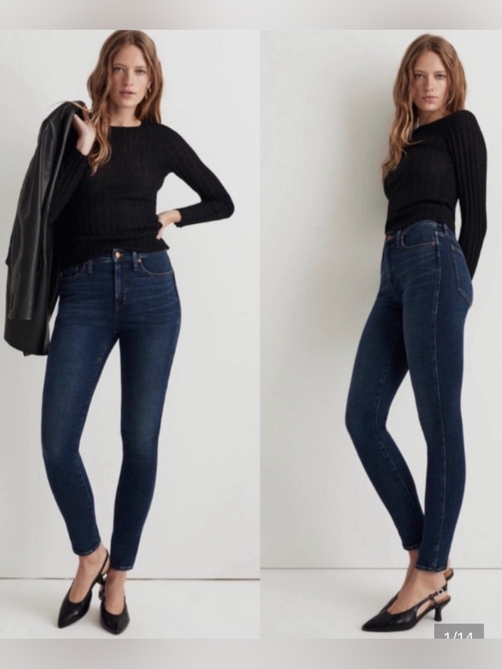 Madewell Dark Wash Skinny Jeans size 25 high waisted